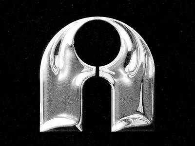 Letter A a chrome design noise typeface typo typography vector