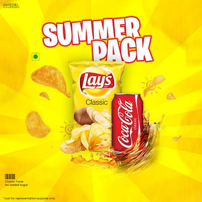 Lays SummerPack creative design branding graphic design