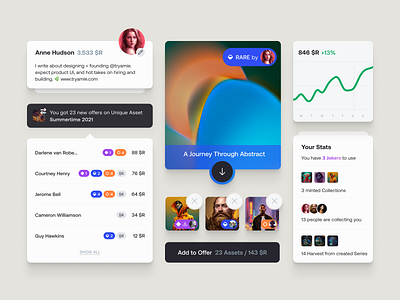 Revel app branding components design fintech interface logo marketplace nft trading ui ux