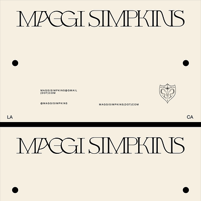 Maggi Simpkins Brand Identity brand idendity custom typography jewelry logo logo typography