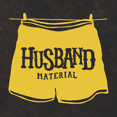 Husband Material (band) college design entertainment logo logodesign merch rocknroll
