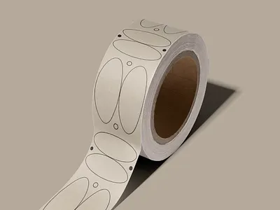 Maggi Simpkins Custom Tape Pattern brand identity brand pattern custom packaging custom tape design illustration