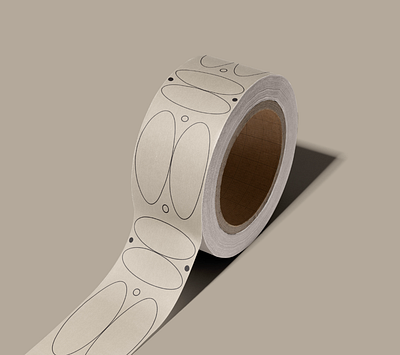 Maggi Simpkins Custom Tape Pattern brand identity brand pattern custom packaging custom tape design illustration
