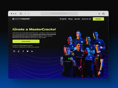MasterCracks Landing Page landing page ui uidesign webdesign