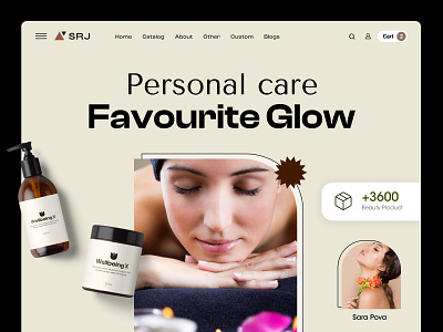 Spa & Beauty Website Template design design graphic design mockup