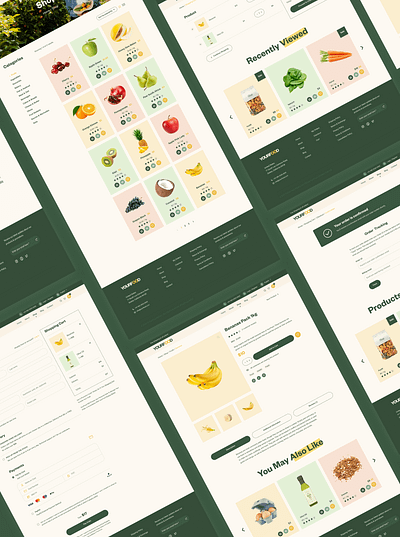 Online store | Redesign delivery design figma fresh fruits healthy food organic shop store ui ux vegetables