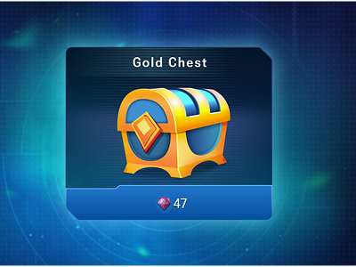 Gold Precious Chest 2d chest chestui design game gamestore gameui illustration interface inventory store ui ux