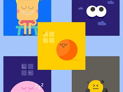 Meditation Illustrations branding design graphic design illustration vector