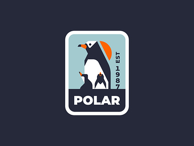 Polar arctic branding design flat graphic illustration illustrator logo minimal vector