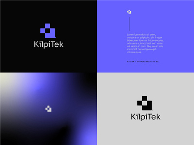 KilpiTek Cyber Security Logo Design graphic design logo modern tech logo