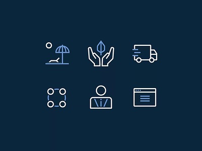 Reyes Holdings Iconography animation branding design graphic design icon icons interactions interface motion graphics transitions ui uiux user interface ux webdesign website