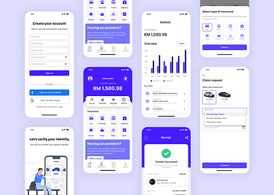 Insurance Application - Protect minimal ui uiux ux