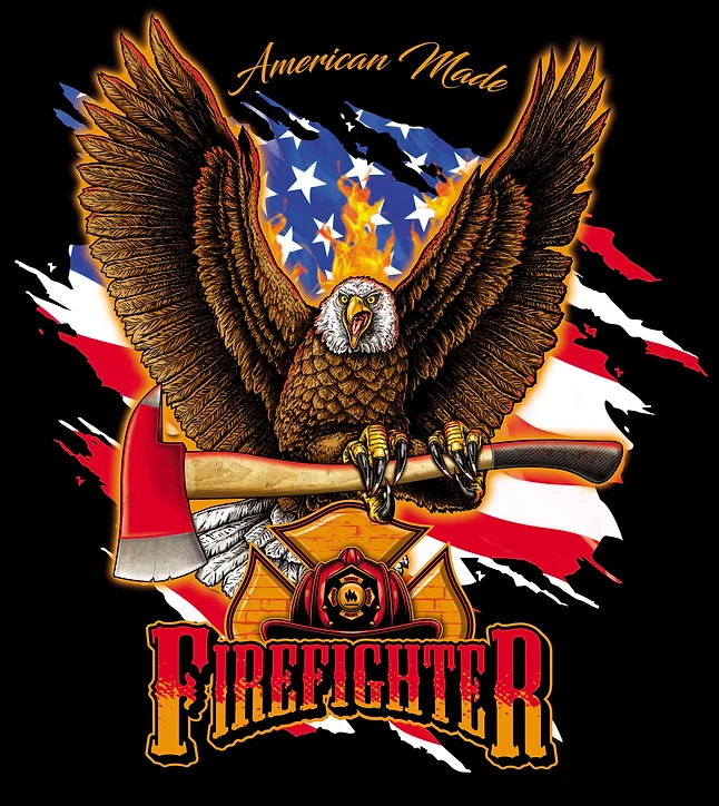 American Made Firefighter eagle by raymond therrien on Dribbble