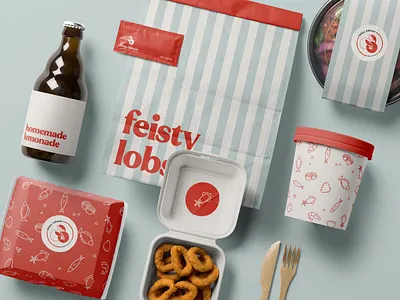 Branding for a seafood diner brand identity branding design graphic design logo packaging packaging design restaurant design stationary