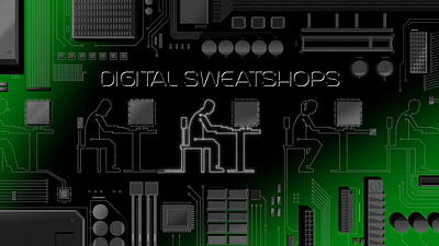 Digital Sweatshops art design editorial illustration illustration metaphor narrative poster