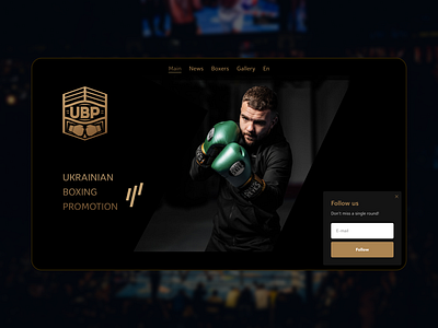 Ukrainian Boxing Promotion animation branding design figma graphic design illustration logo ui ux vector