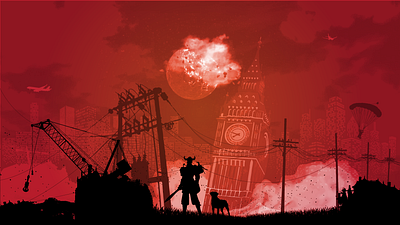 Fallout apocalypse graphic design illustration vector vector art