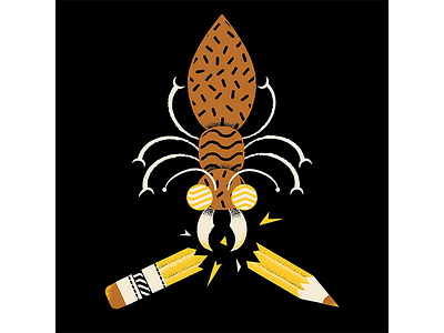Ant ant editorial editorial illustration illustration insect james olstein james olstein illustration pencil texture