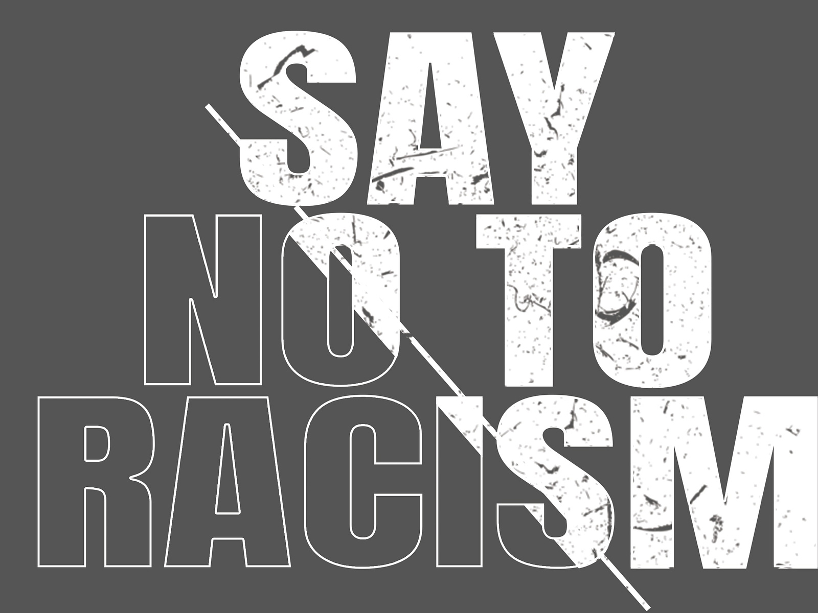 Simple poster on racism. by Tony Graphics on Dribbble