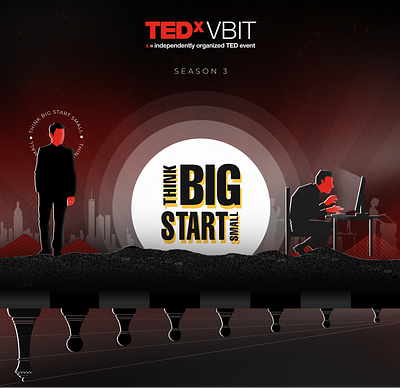 TEDx VBIT Project animation black branding design goodies graphic design illustration motion graphics red tedx tedx vbit ui vector