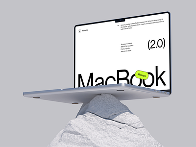 MacBook Pro mockups vol. 2 3d apple blender desktop figma macbook mockup notebook presentation rock texture typography ui ux