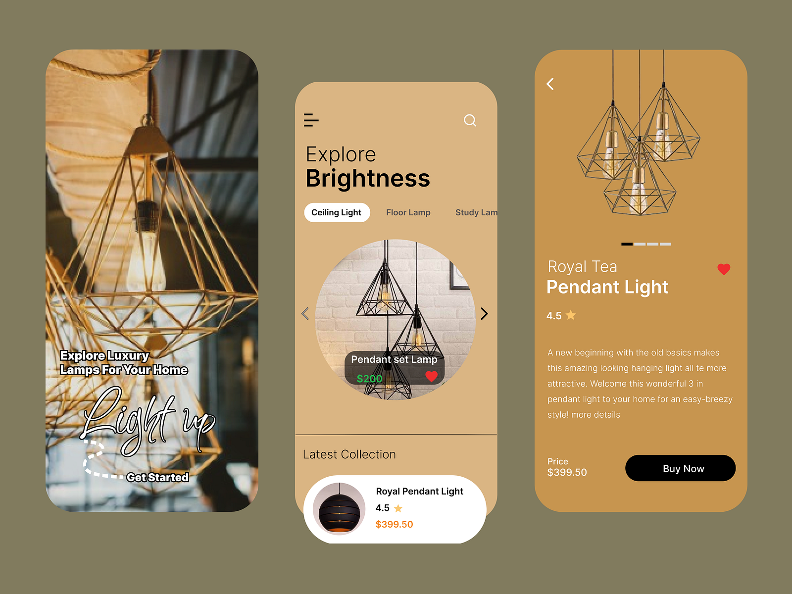 Home Lighting Mobile App by Zameel art on Dribbble