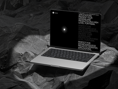 MacBook Pro mockups vol. 2 3d apple blender desktop layout macbook mockup notebook presentation rock stone texture typography ui ux