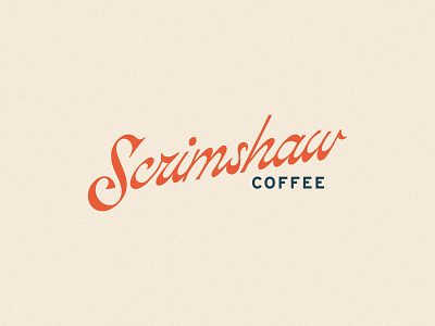 Scrimshaw Coffee branding coffee hand drawn handlettering identity lettering logo logotype retro script