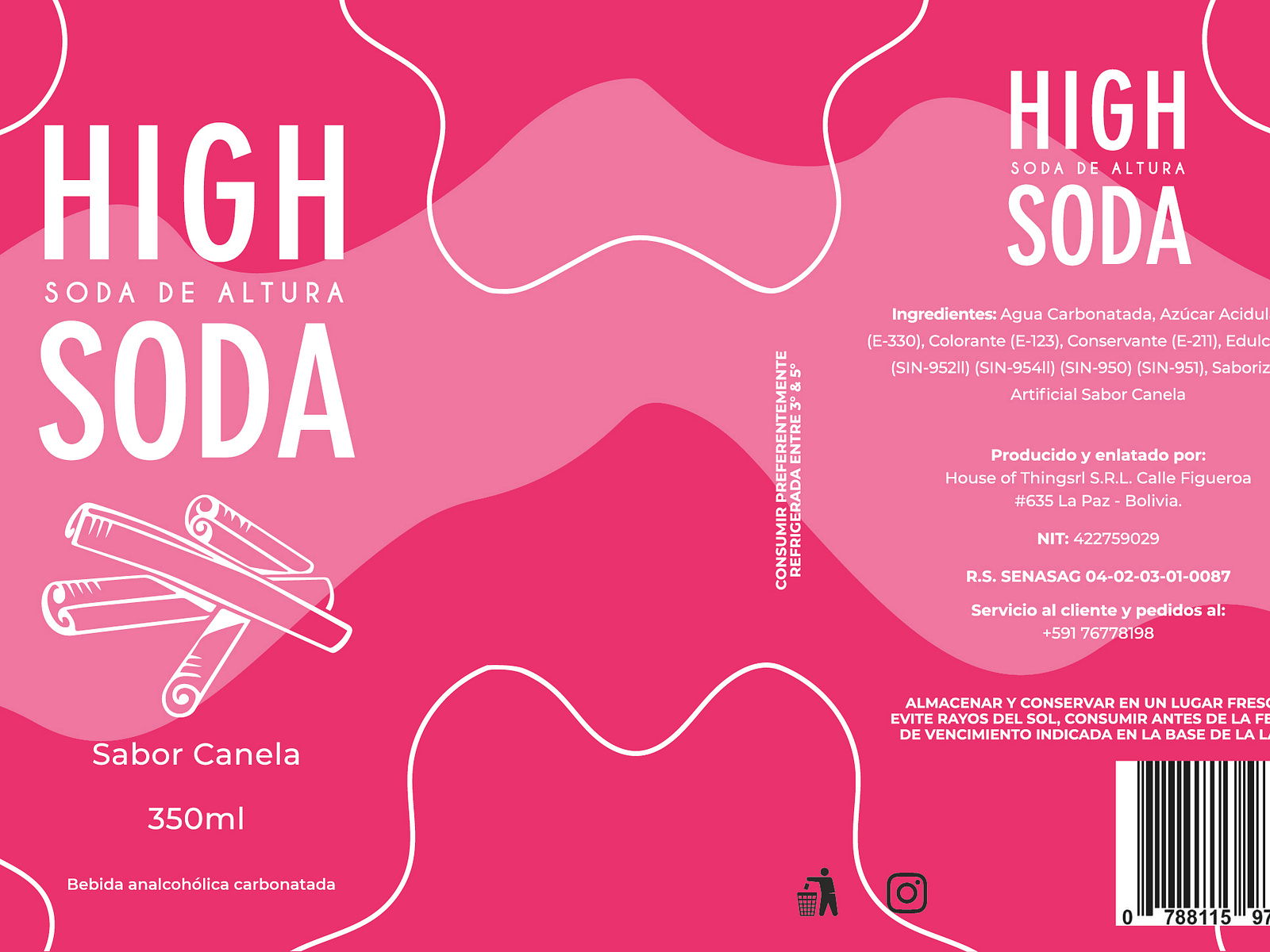 High Soda Label Design by Dario Valverde on Dribbble