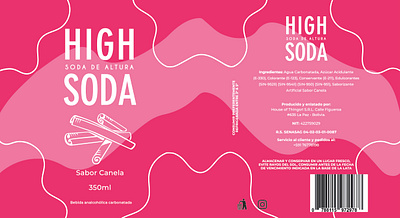 High Soda Label Design branding graphic design label logo soda