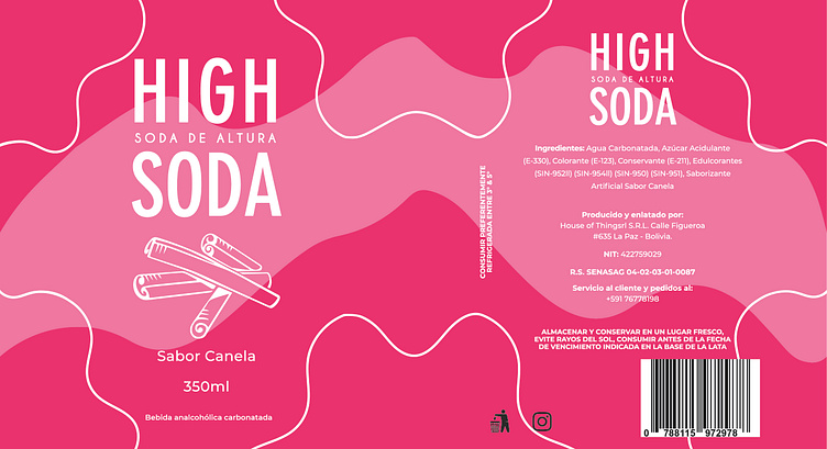 High Soda Label Design by Dario Valverde on Dribbble