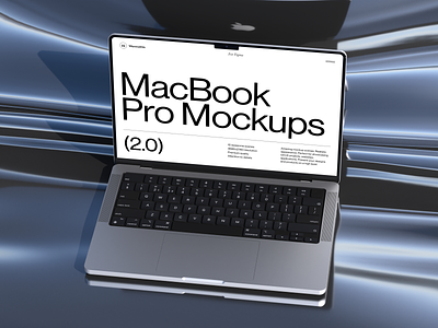 MacBook Pro Mockups vol. 2 3d desktop figma layout macbook mockup presentation typography ui