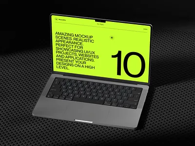 MacBook Pro Mockups vol. 2 3d apple blender device environment figma green macbook mockup presentation ui ux