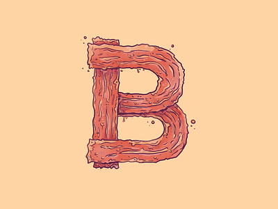 36 Days of Type: Bacon 36 days of type art b bacon burger design drawing food foodie illustration tasty tocino