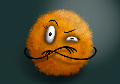 Jumpy orange ball branding design graphic design illustration vector