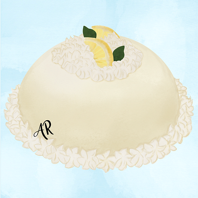 Italian Cake - Illustrations Set food illustration graphic design illustration procreate watercolor painting