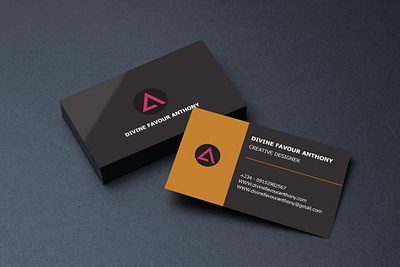 Divine Anthony Business card design graphic design illustration