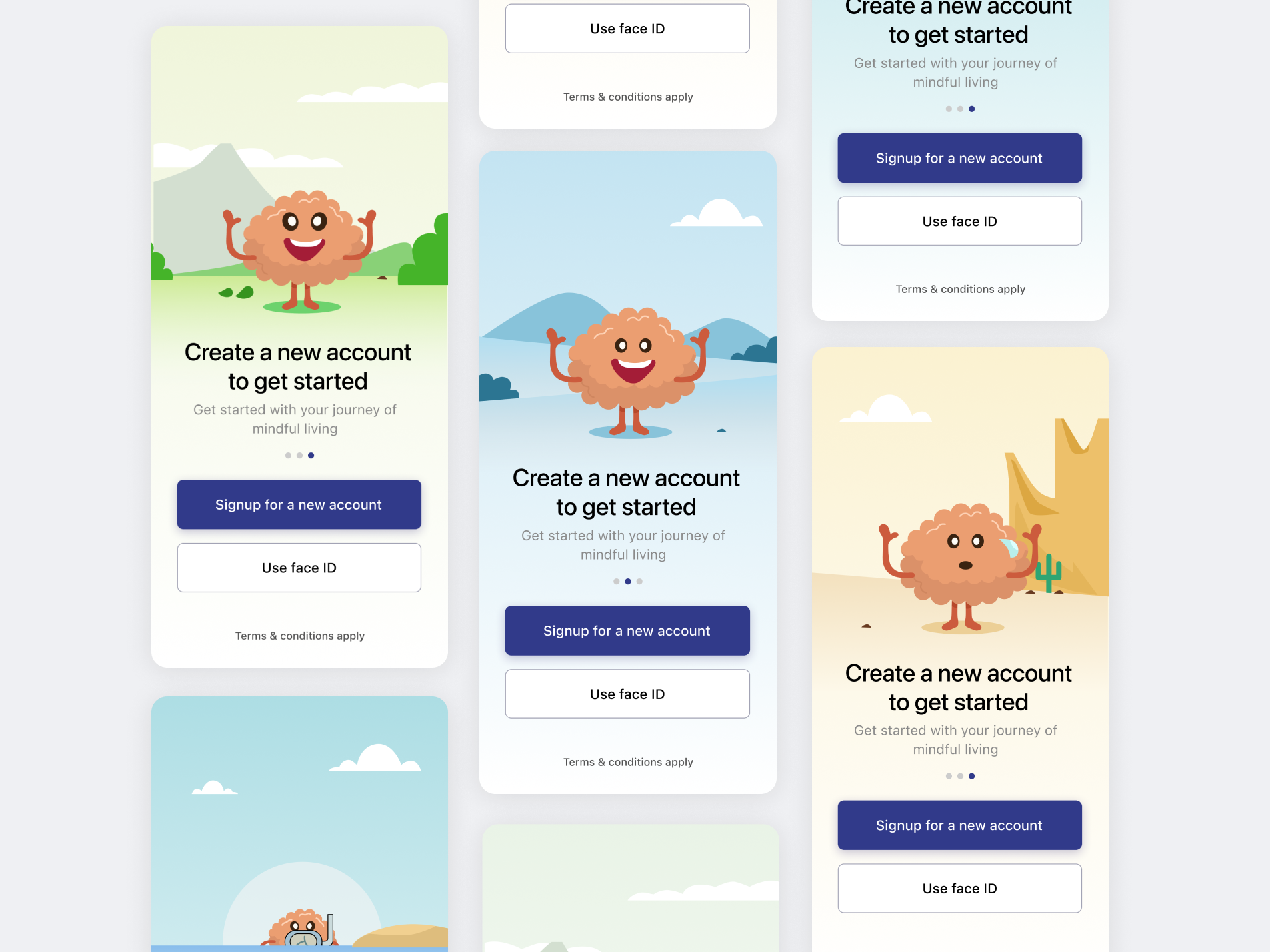 Splash screen concept for a Meditation App animation illustration motion graphics splash screen ui