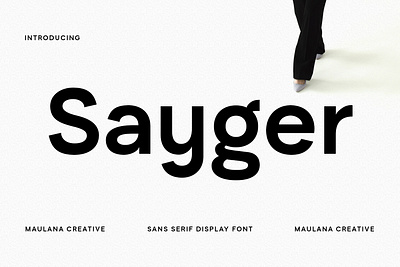 Sayger Sans Font animation branding design font fonts graphic design logo nostalgic sans font sans serif