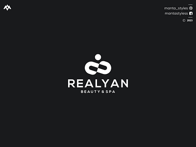 REALYAN BEAUTY & SPA beauty logo branding design graphic design icon illustration letter logo minimal realyan beauty spa spa logo ui vector