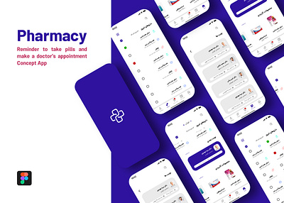 Pharmacy, Reminder and Appointment Concept Mobile App