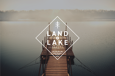 Land 2 Lake Realty branding graphic design logo outdoors real estate realtor