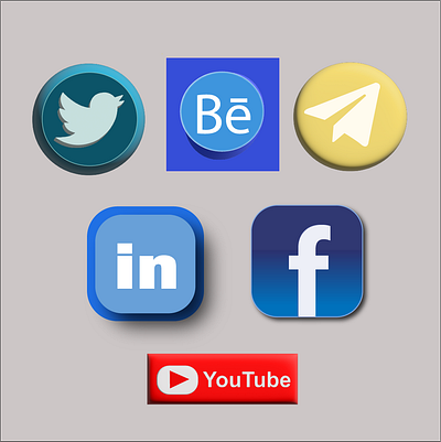 SOCIAL MEDIA ICONS design graphic design photoshop social media icons vector