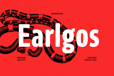 Earlgos Condensed Sans Font animation branding font fonts graphic design logo nostalgic