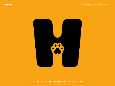 H Cat Foot Logo 3d animation app art branding design illustration logo ui vector