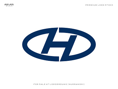Letter H Oval Logo 3d animation app art branding design illustration logo ui vector