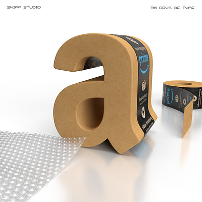 Branded Alphabet | A is for... 36dot adobe branded branding render rendering typography