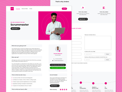 Landing Page Design for Recruitment Company design landing page design ui user experience design user interface design ux website design