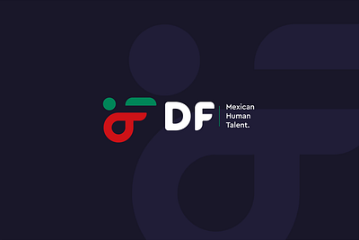 Logo Design - DF / Mexican Human Talent branding design graphic design icon logo logo design typography ui vector