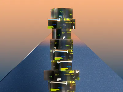 Hexa Totem 3d animation branding c4d character cinema 4d design gif glass graphic design motion motion graphics nike octane redshift totem ui ui animation ui motion